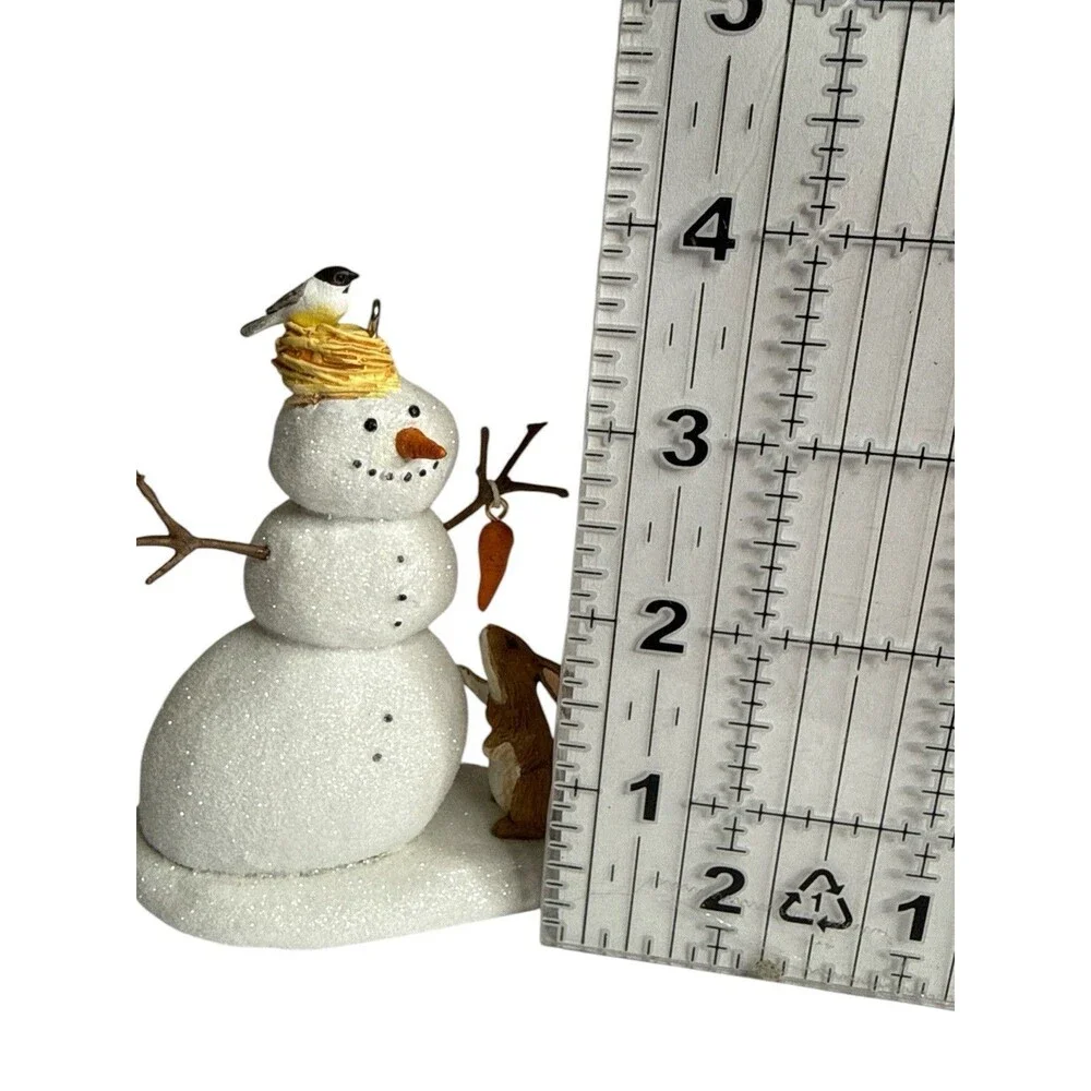 2017 Hallmark Keepsake Winter White Snowman Marjolein Bastin Ornament w/ Box